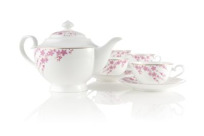 Sakura Petals Bone China Tea Set